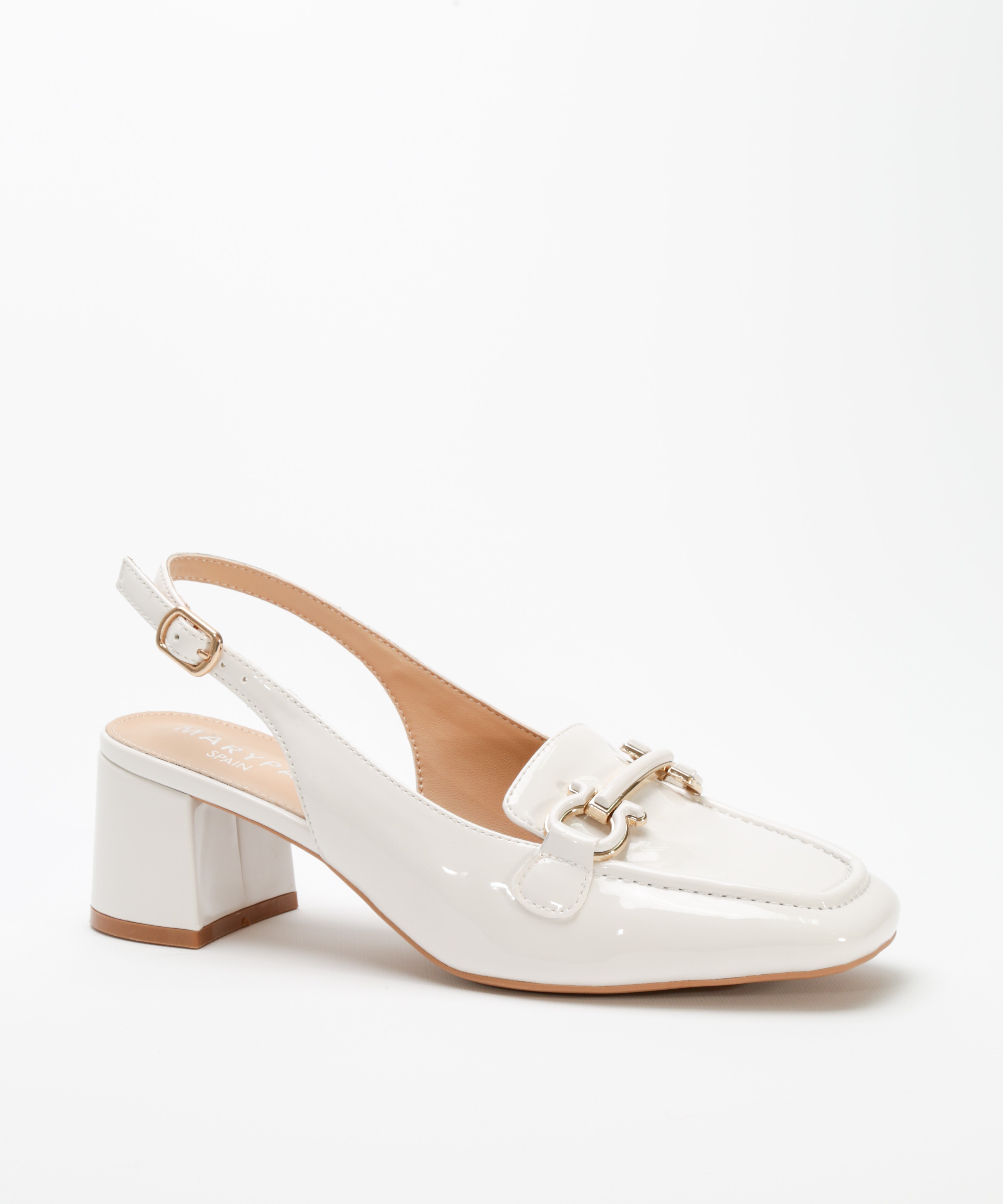 Zapatos tac&oacute;n adorno met&aacute;lico image number null